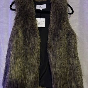 Jack by BB Dakota Brown Faux Fur Vest